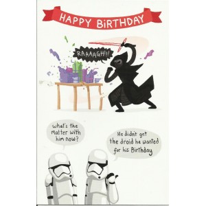 Поздравительная открытка Star Wars The Last Jedi Birthday 